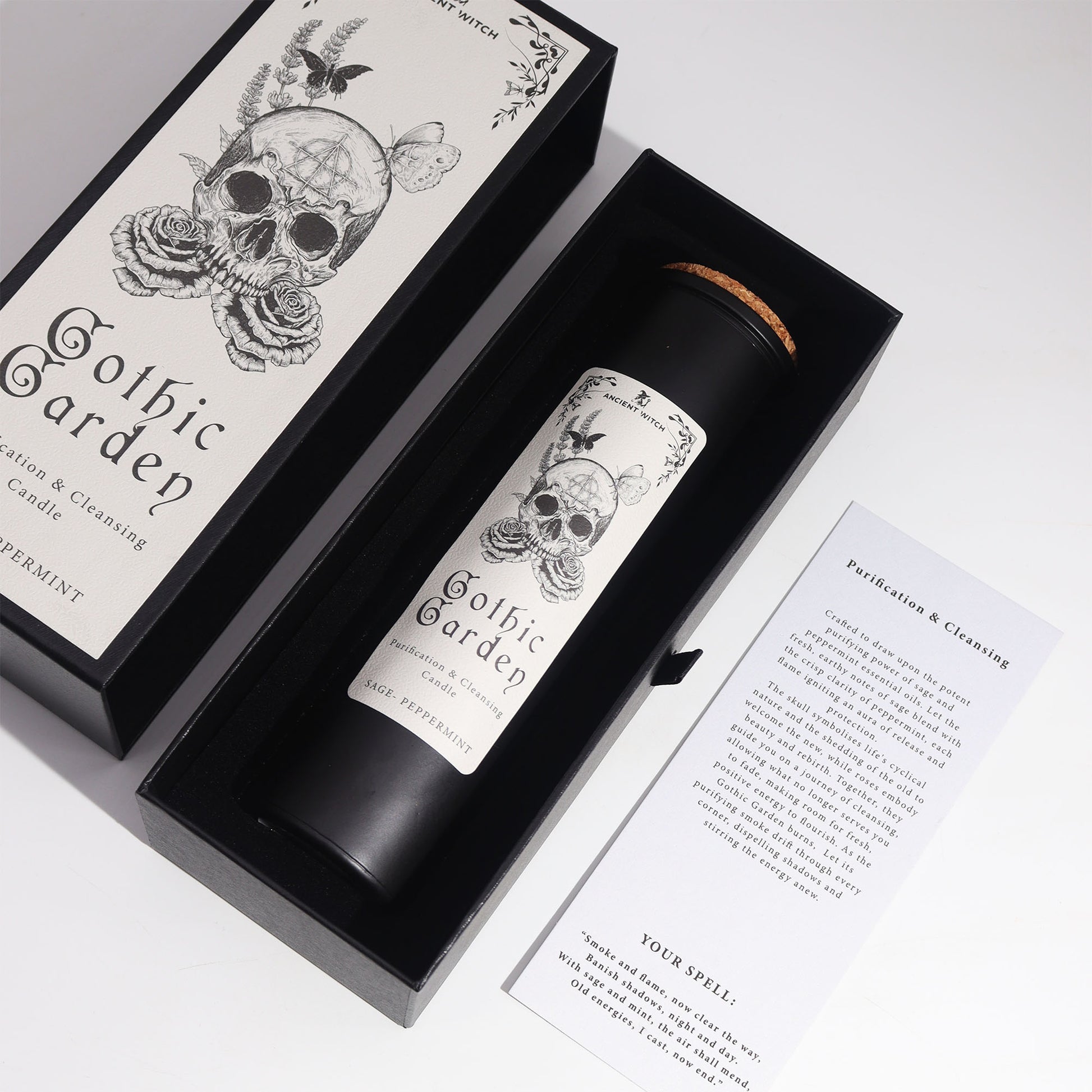 Step into the mystical ambience of the Gothic Garden with these Ancient Witch Ritual Candles with instructions