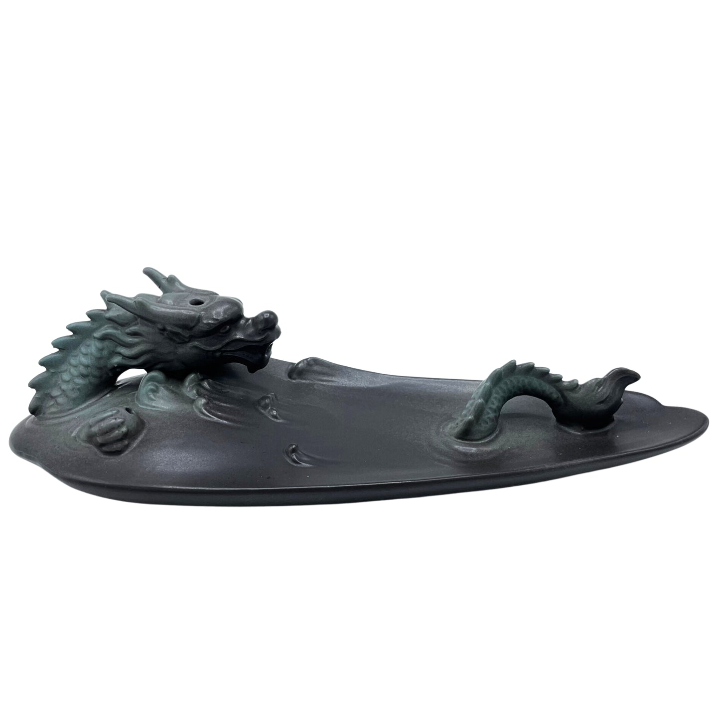 Transform your home into a tranquil haven with a backflow incense burner Dragon in Pool. Designed to work with backflow incense cones.