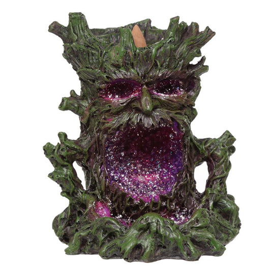 Crystal Green Man LED Backflow Incense Burner is designed to work with backflow incense cones.