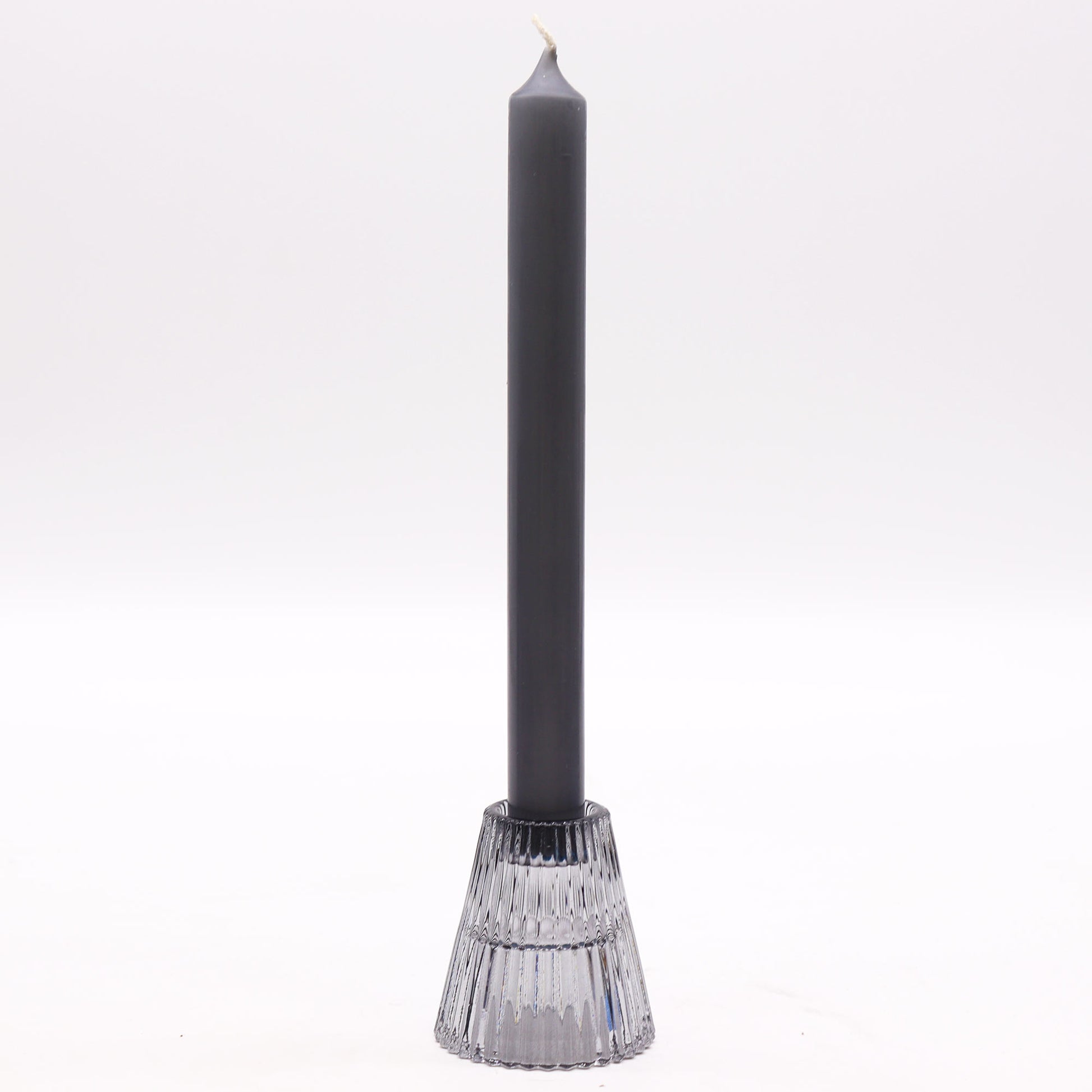 Add a touch of versatility and elegance to your home with the Flip Dinner Candle / Tealight Holder in Midnight Grey.