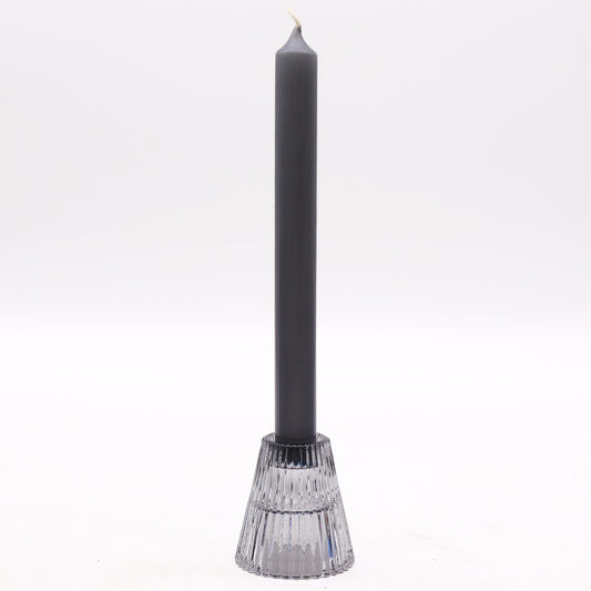 Add a touch of versatility and elegance to your home with the Flip Dinner Candle / Tealight Holder in Midnight Grey.