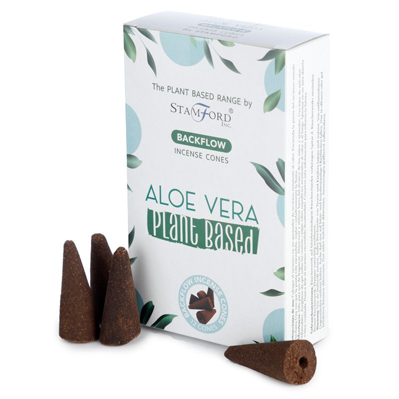 Stamford plant-based backflow cones Aloe Vera are made using sustainable, natural, and plant-based ingredients, ethically produced in Karnataka, India.
