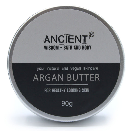 Container of Ancient Wisdom Argan Butter on a white background