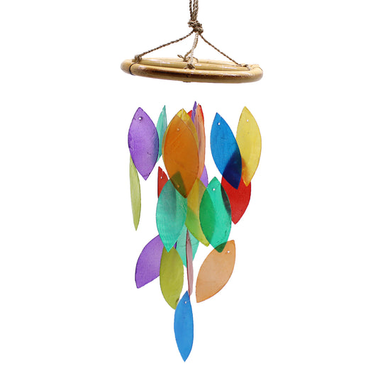 Bring a touch of natural elegance to your space with this handcrafted Rainbow Leaf & Bamboo Drop, made by small family businesses in Bali.