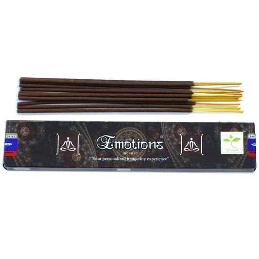 Experience the rich, soothing aroma of Satya Emotion Incense, expertly hand-rolled in India using pure extracts and the finest scented oils.