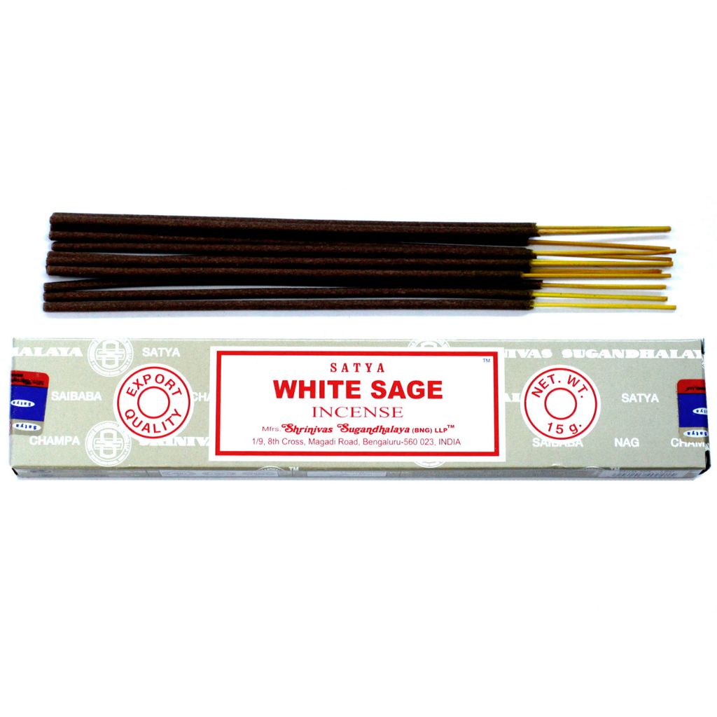 Experience the rich, soothing aroma of Satya White Sage Incense, expertly hand-rolled in India using pure extracts and the finest scented oils.