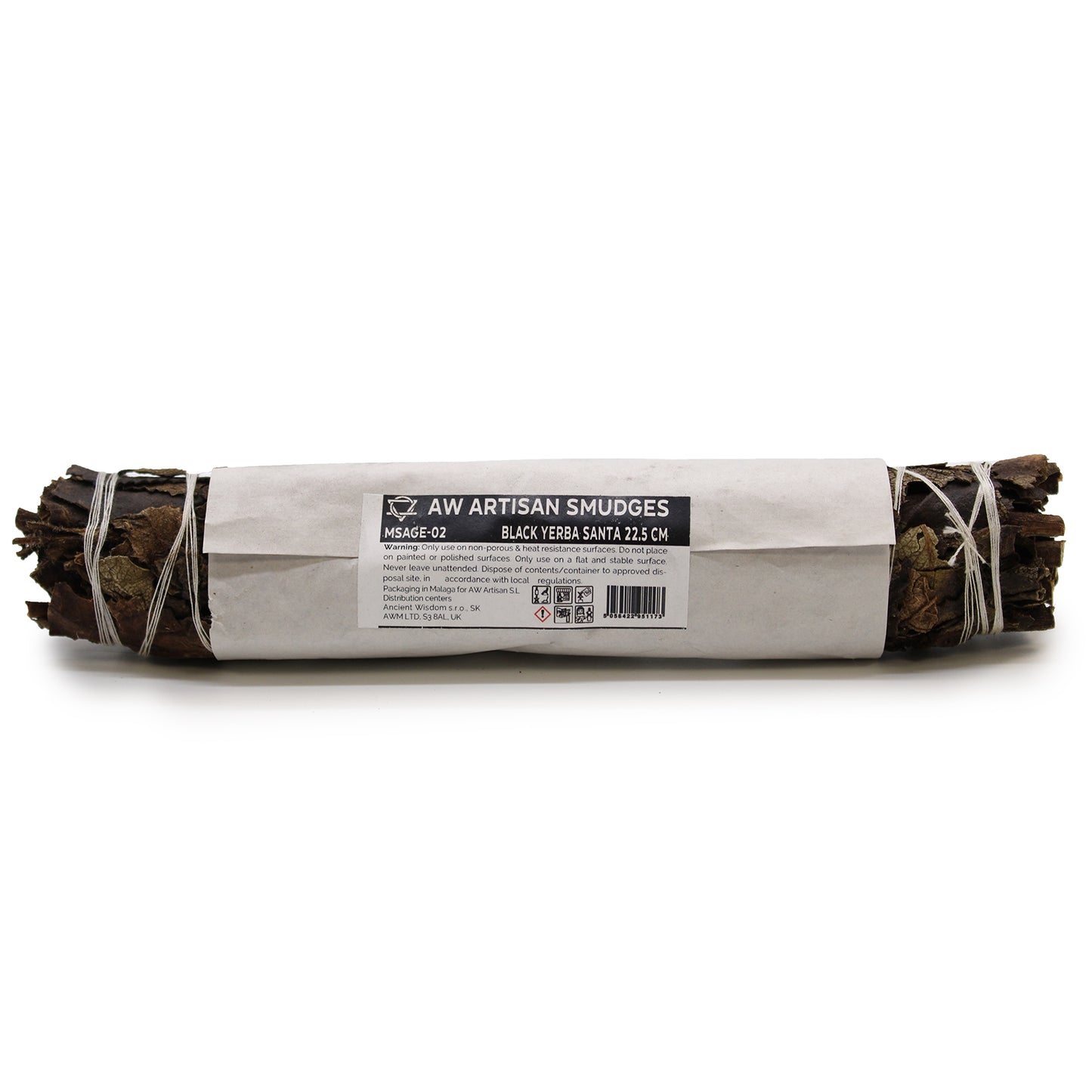 Smudge Stick Black Sage 22.5cm wrapped is ideal for cleansing the aura and creating a peaceful, purified environment.