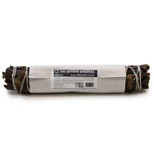 Smudge Stick Black Sage 22.5cm wrapped is ideal for cleansing the aura and creating a peaceful, purified environment.