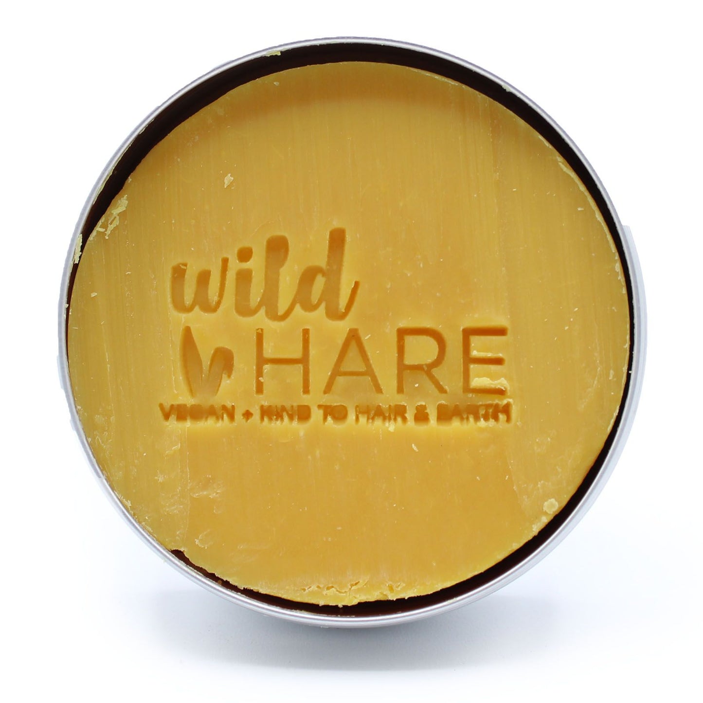 Bar of soap with 'wild HARE' branding on a white background