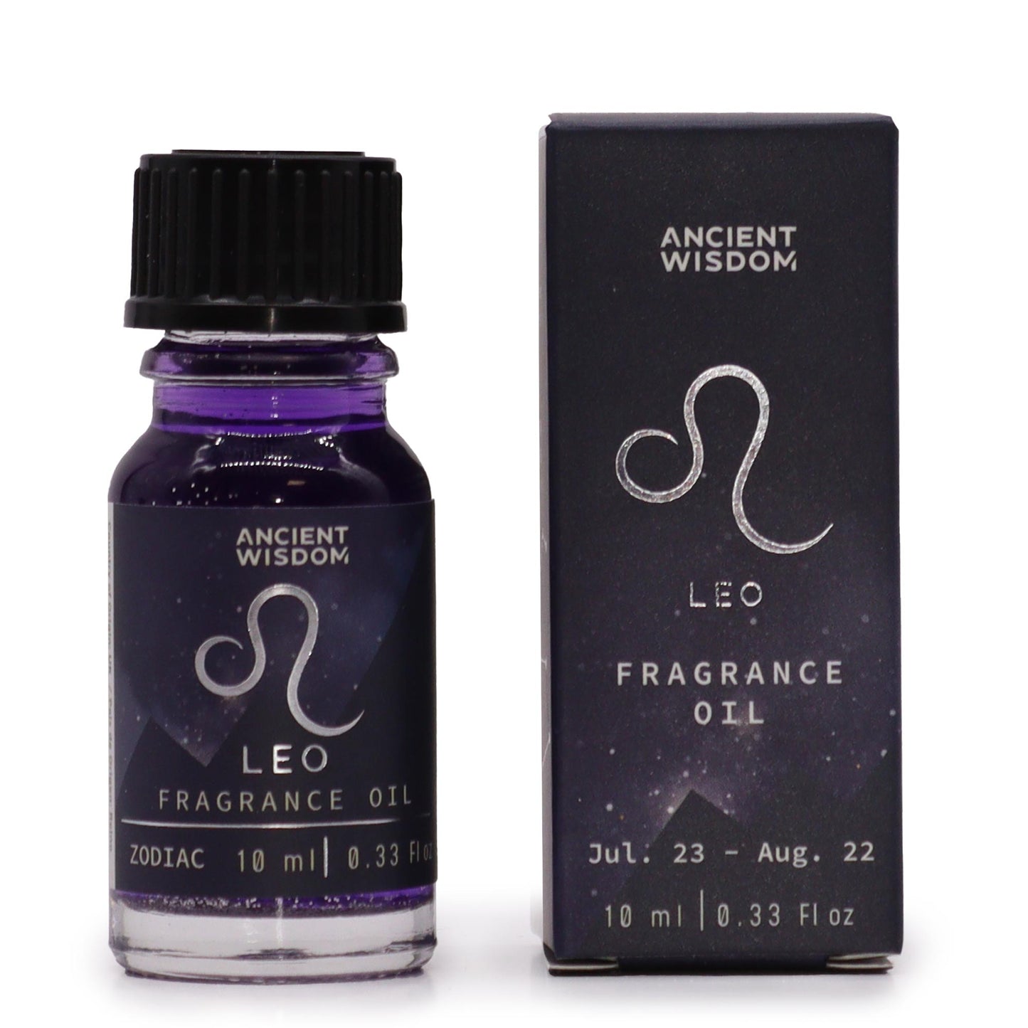 Zodiac Fragrance Oil LEO channels this fire sign’s vibrant energy through the uplifting Frosted Citrine & Ginger scent.