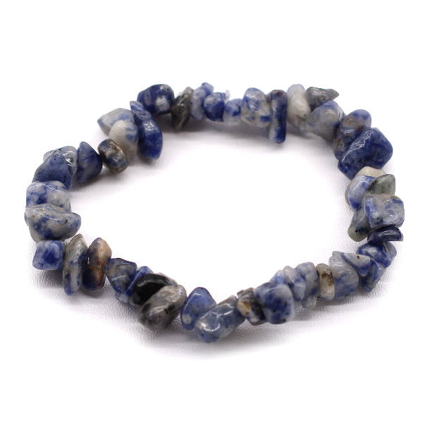 Stones bracelet on a white background
