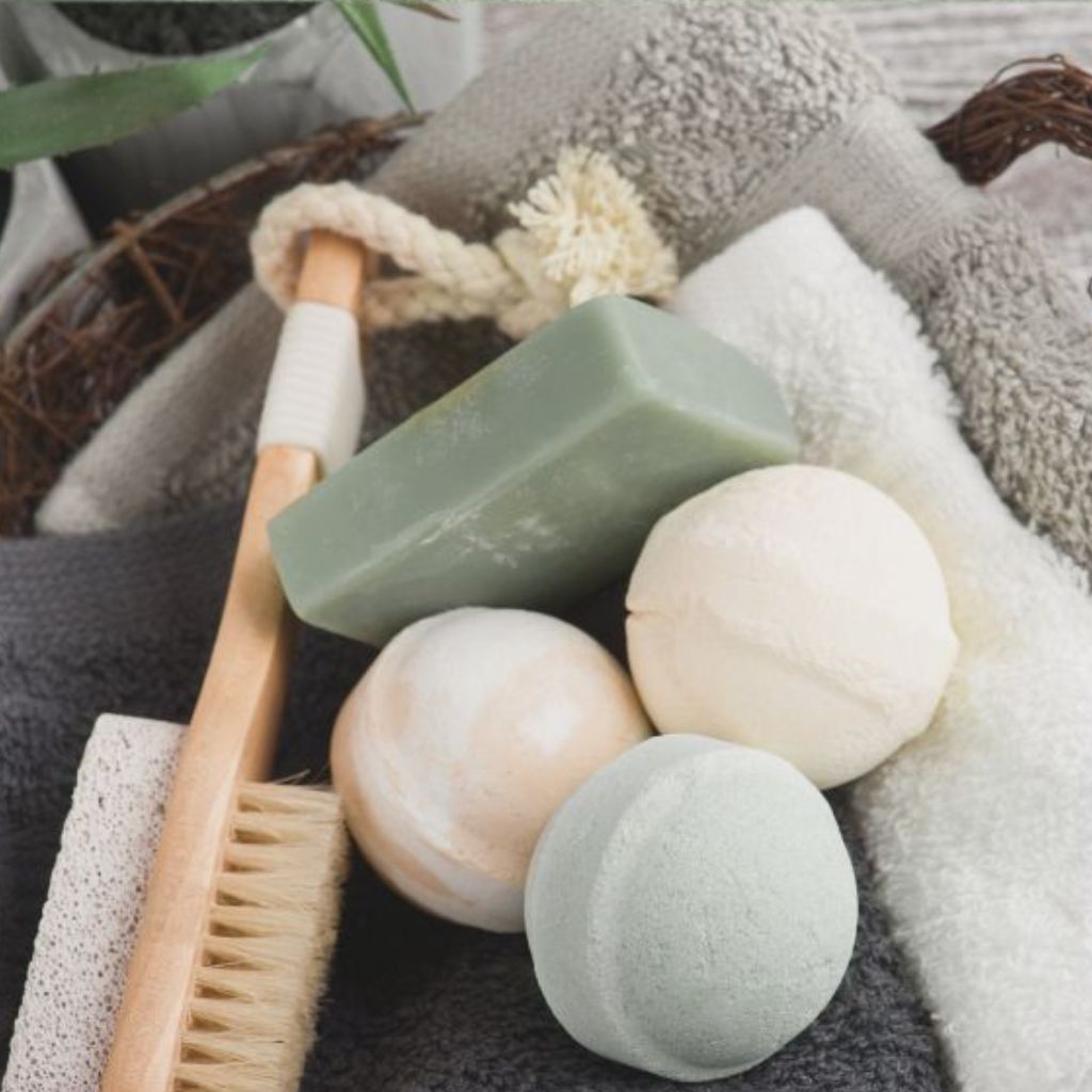 Shop Eco Bathroom products including natural soap bars, shower steamers, and sustainable bathroom accessories. Vegan, plastic-free, and ethically sourced essentials.