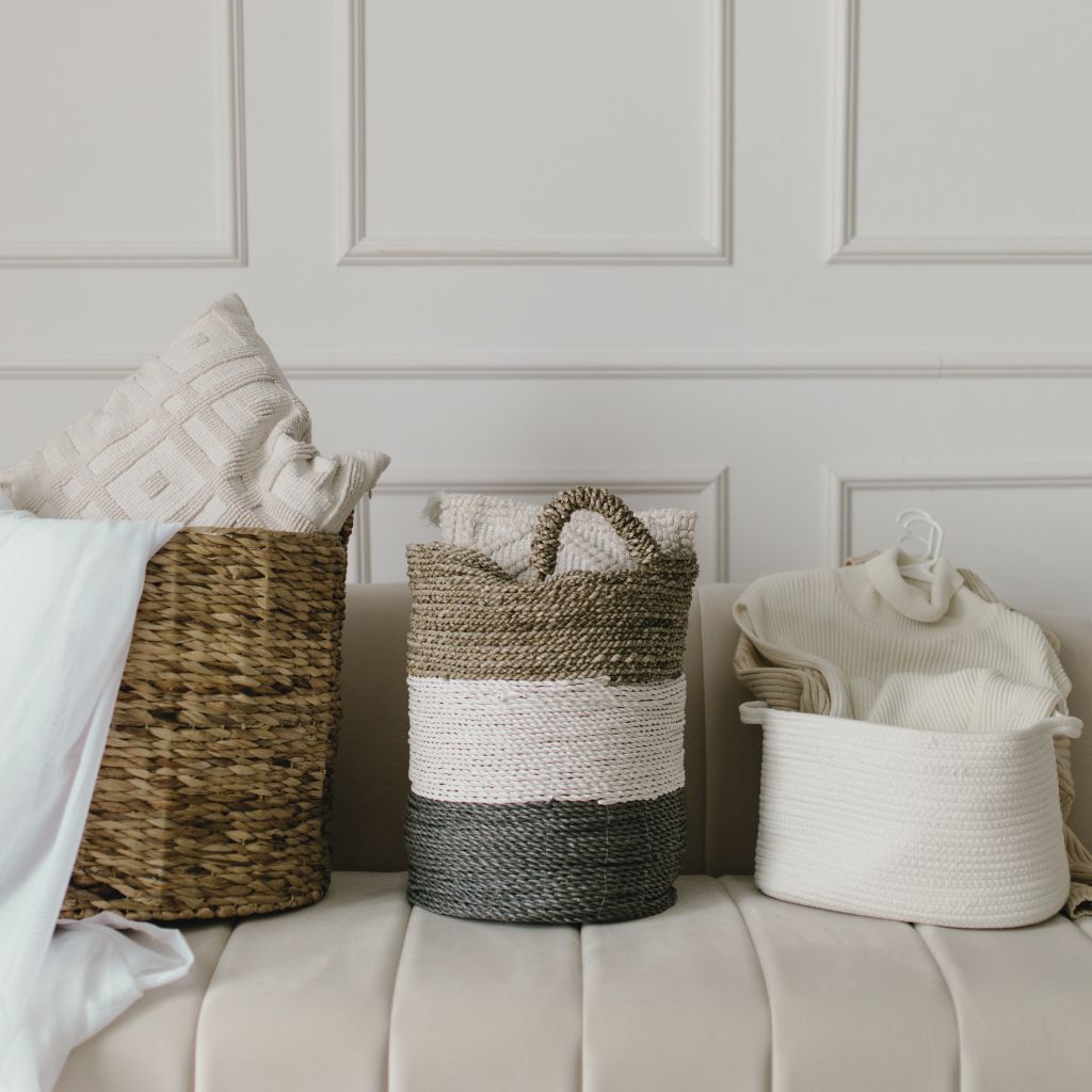 Discover handcrafted seagrass baskets, wooden boxes, and eco storage solutions made from natural materials by artisans in India and Indonesia.