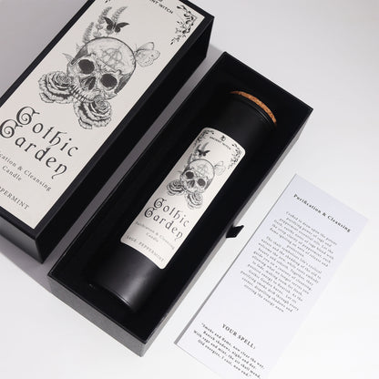 Step into the mystical ambience of the Gothic Garden with these Ancient Witch Ritual Candles with instructions
