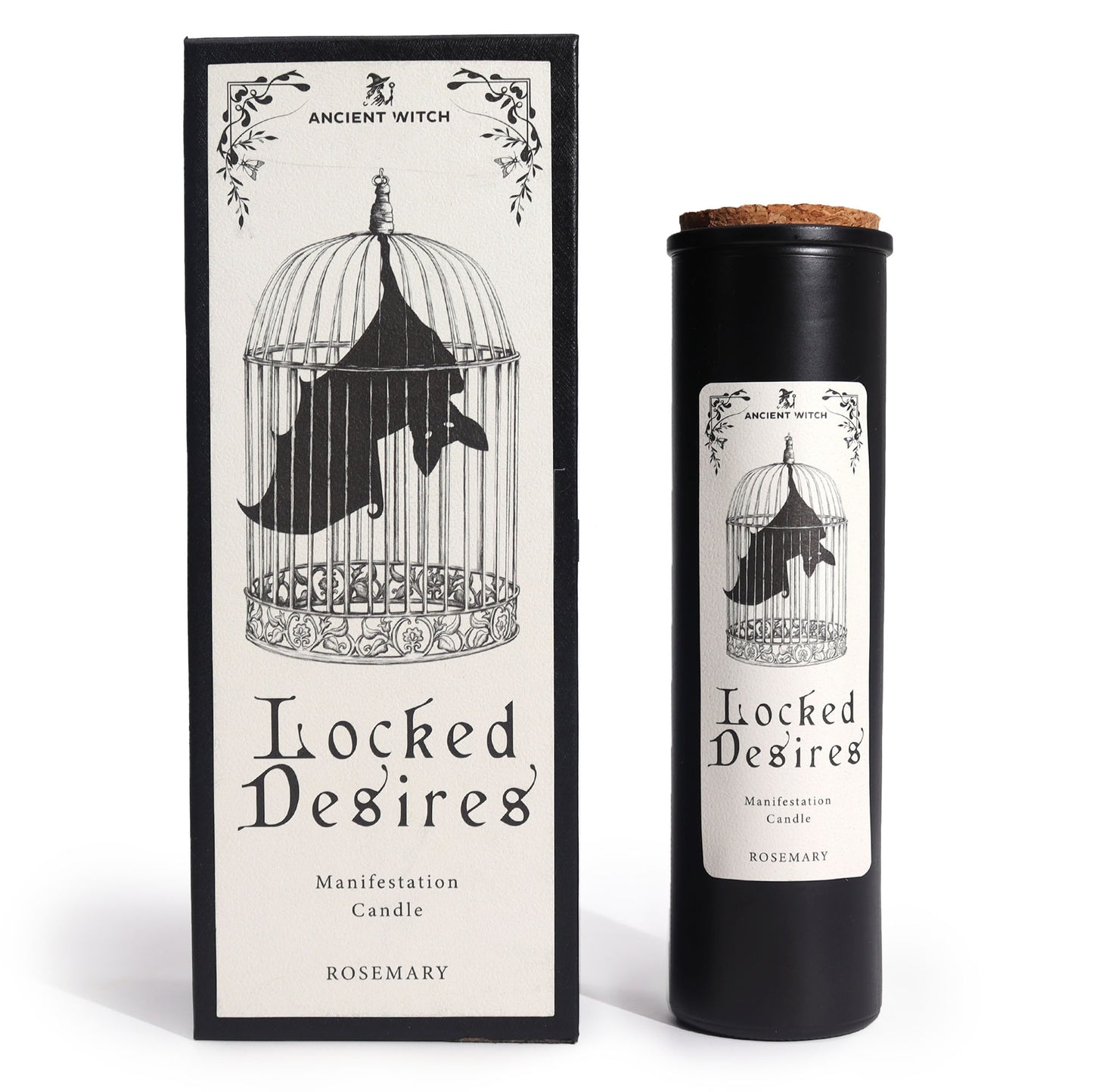 Locked Desires ritual candle, designed to support powerful manifestation and the unlocking of hidden dreams and intentions. Scented with aromatic rosemary, this candle promotes focus, clarity, and spiritual alignment, helping you draw your deepest desires into reality.