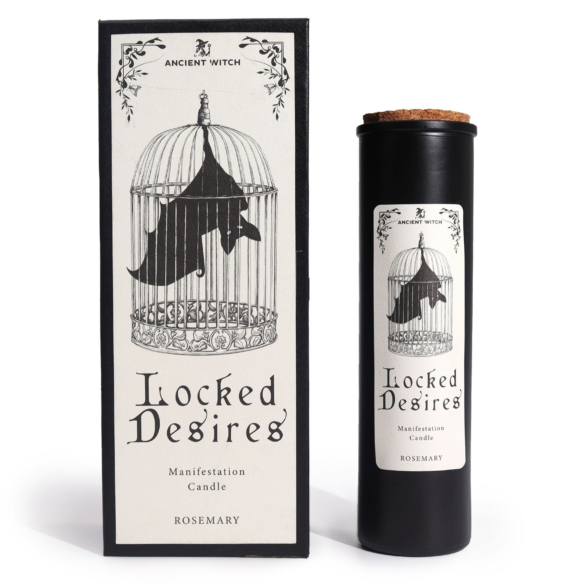 Locked Desires ritual candle, designed to support powerful manifestation and the unlocking of hidden dreams and intentions. Scented with aromatic rosemary, this candle promotes focus, clarity, and spiritual alignment, helping you draw your deepest desires into reality.
