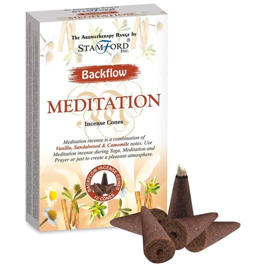 Stamford aromatherapy backflow cones Meditation are made using sustainable, natural, and plant-based ingredients, ethically produced in Karnataka, India. 