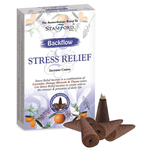 Stamford aromatherapy backflow cones Stress Release are made using sustainable, natural, and plant-based ingredients, ethically produced in Karnataka, India. 
