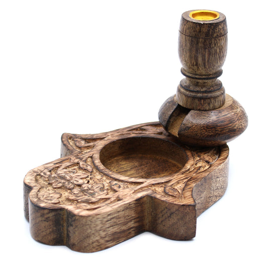 Backflow Burner Mango Wood - Hamsa