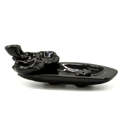 Transform your home into a tranquil haven with a backflow incense burner Lotus Pond &amp; Incense Stick Holder. Designed to work with backflow incense cones.