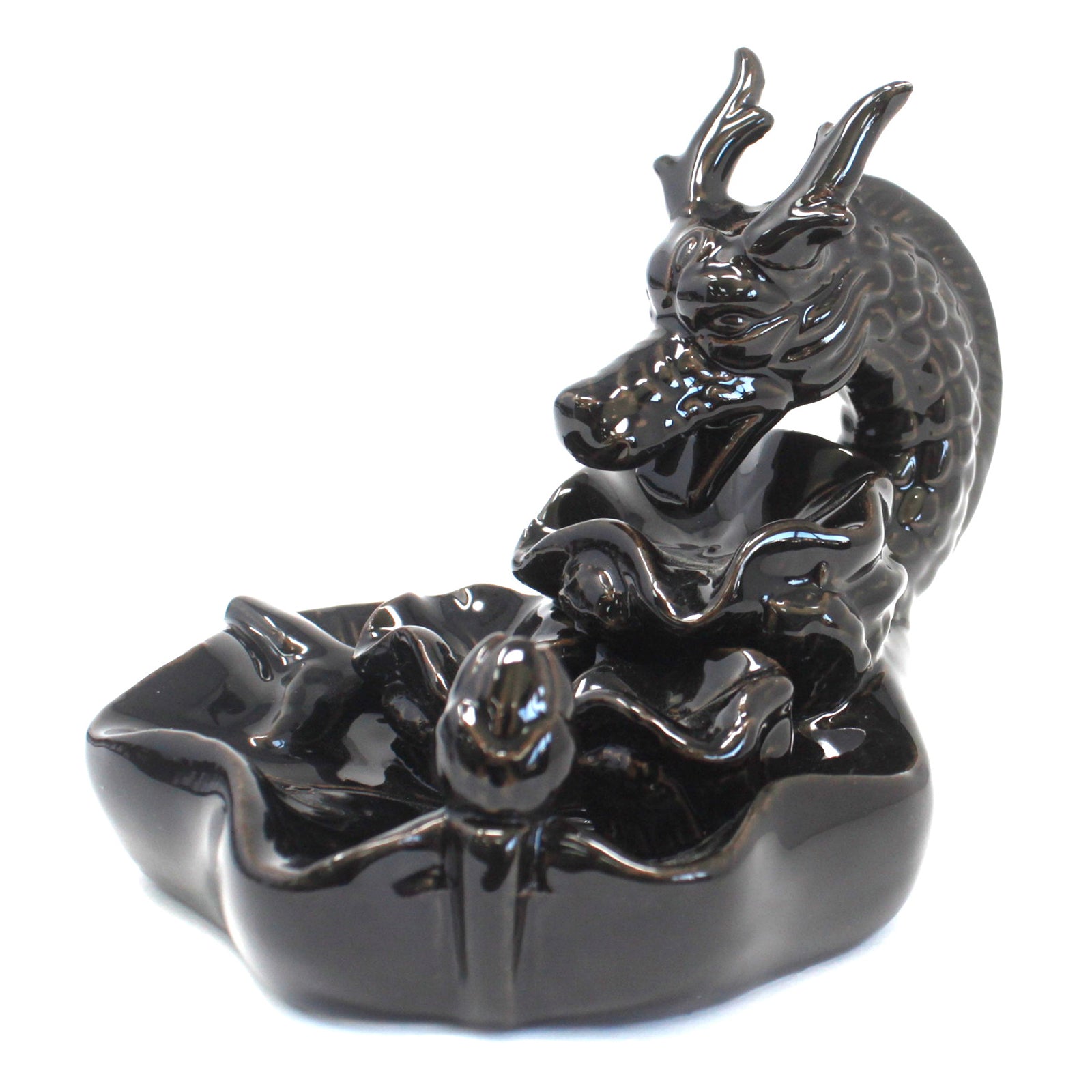 Transform your home into a tranquil haven with a backflow incense burner Dragon Pool 2. Designed to work with backflow incense cones. 