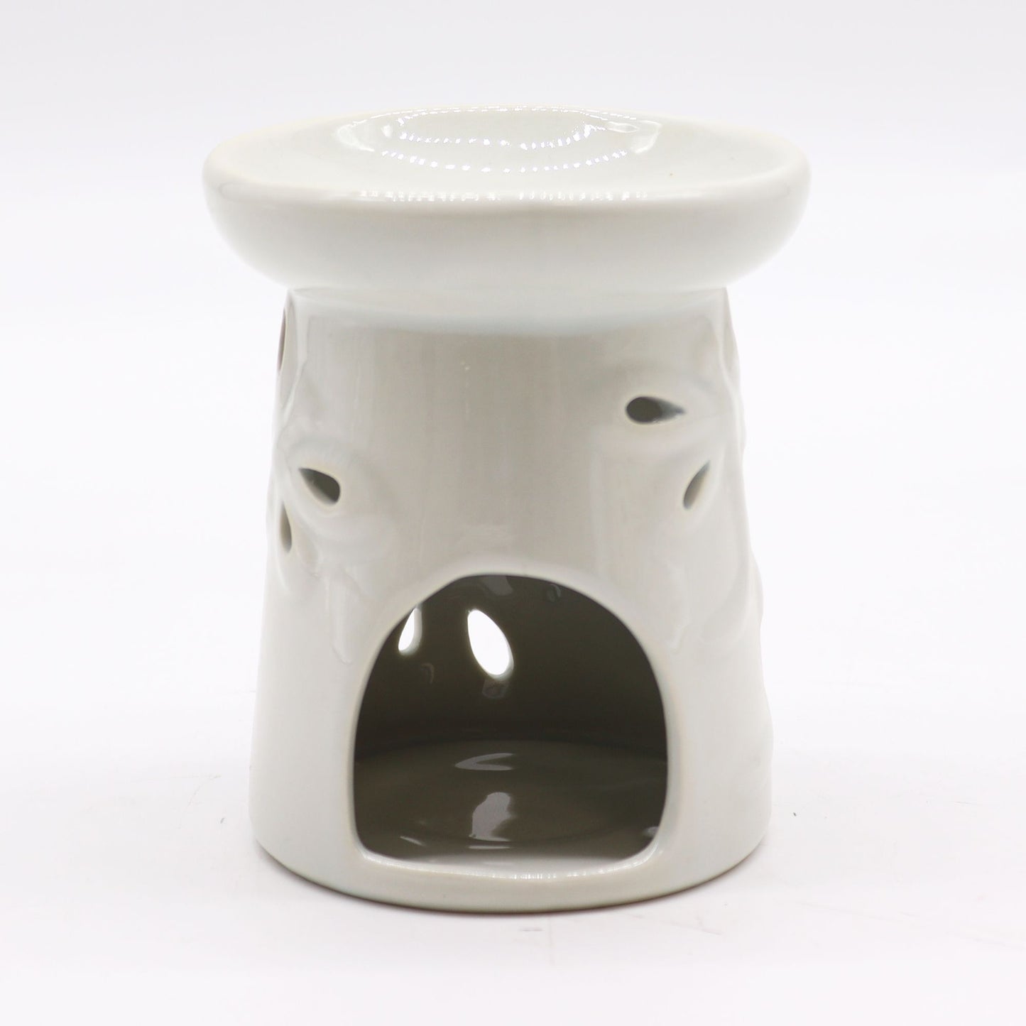 Classic White Oil Burner - Dragonfly back