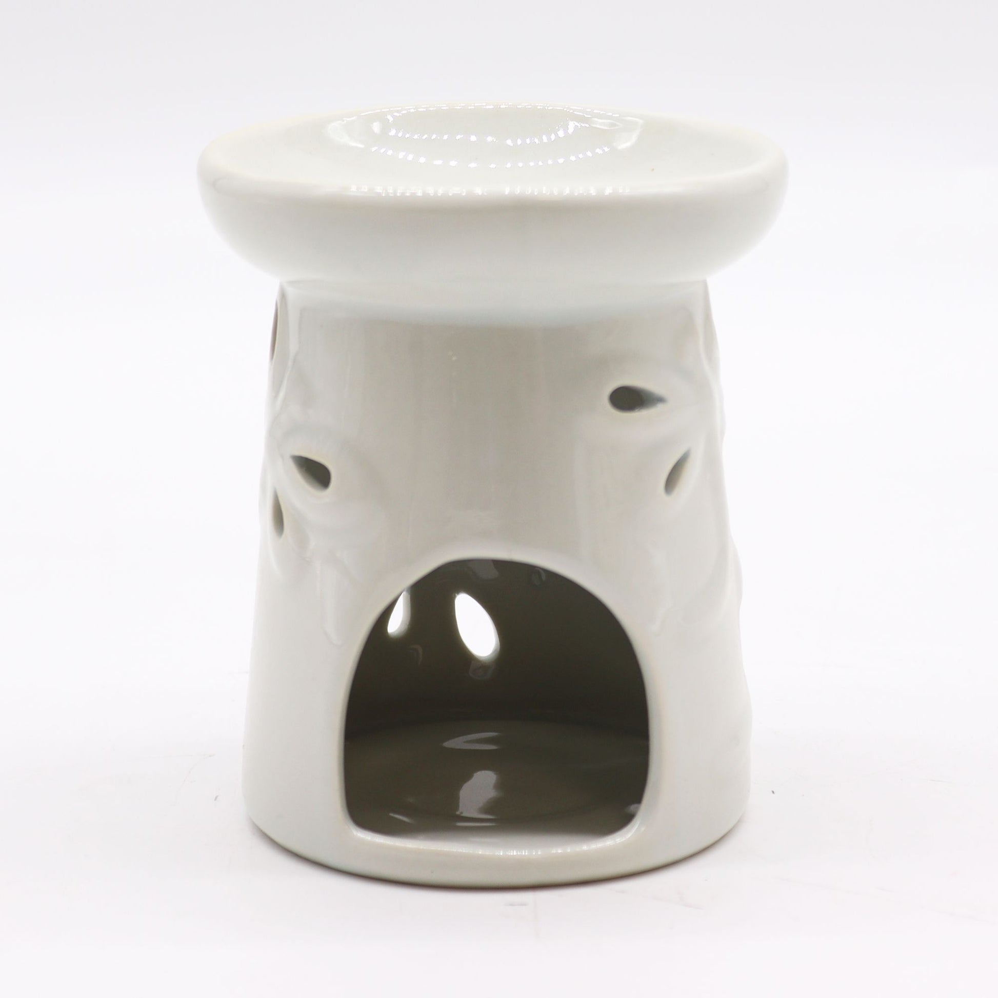 Classic White Oil Burner - Dragonfly back