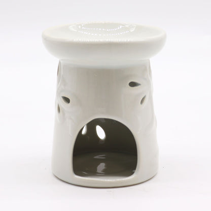 Classic White Oil Burner - Dragonfly back
