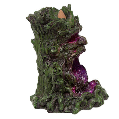 Crystal Green Man LED Backflow Incense Burner side view