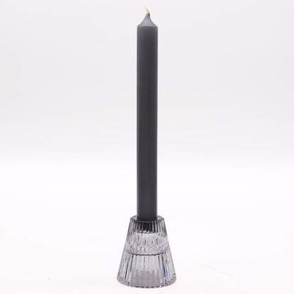 Add a touch of versatility and elegance to your home with the Flip Dinner Candle / Tealight Holder in Midnight Grey. 
