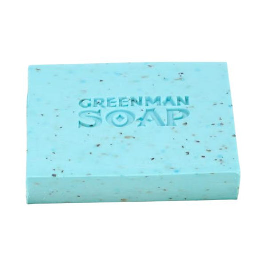 Greenman Soap bar on a white background
