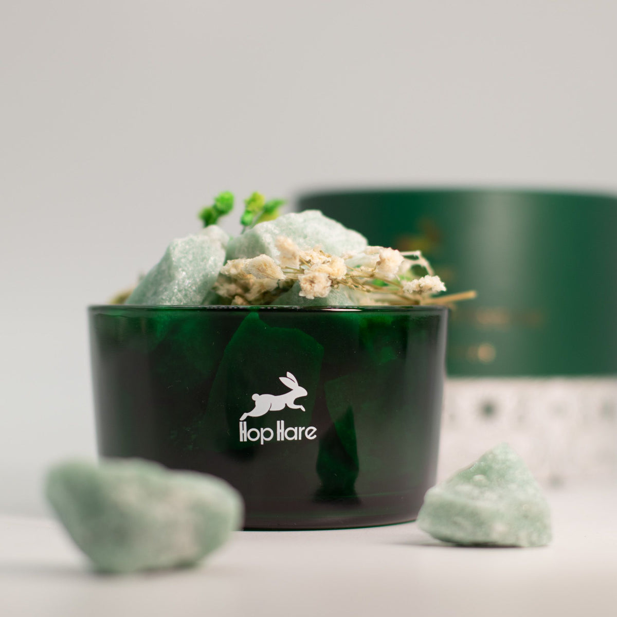 Green bowl with decorative elements on a light background, featuring the brand 'llapllare'.