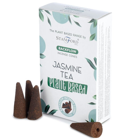 Stamford plant-based backflow cones Jasmine Tea are made using sustainable, natural, and plant-based ingredients, ethically produced in Karnataka, India.
