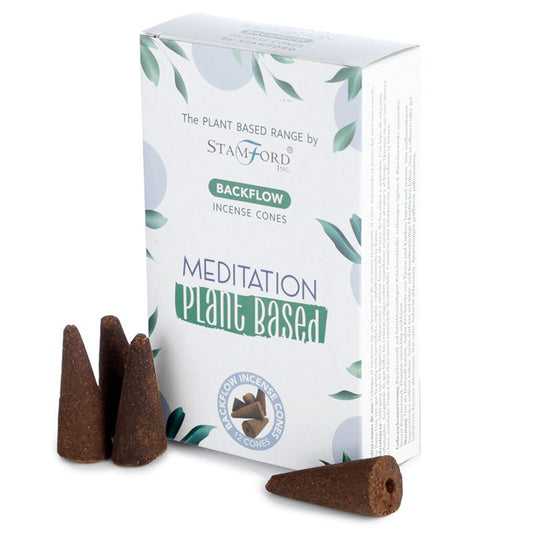 Stamford plant-based backflow cones Meditation are made using sustainable, natural, and plant-based ingredients, ethically produced in Karnataka, India. 