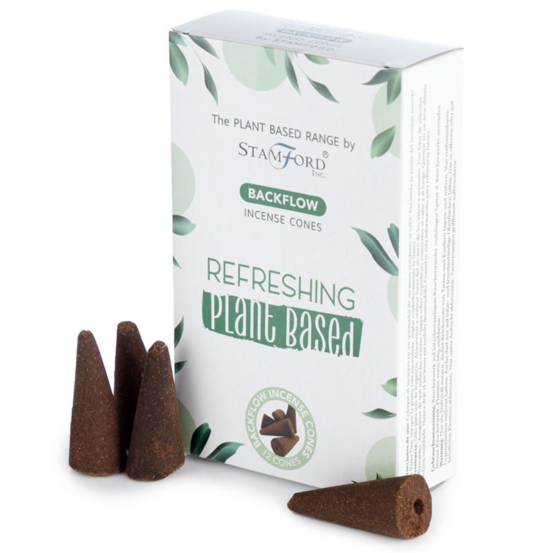 Stamford plant-based backflow cones Refreshing are made using sustainable, natural, and plant-based ingredients, ethically produced in Karnataka, India. 