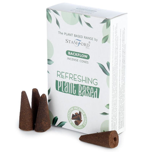 Stamford plant-based backflow cones Refreshing are made using sustainable, natural, and plant-based ingredients, ethically produced in Karnataka, India. 