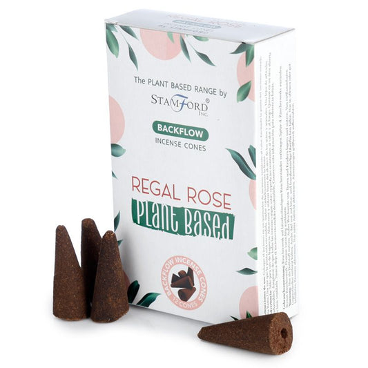 Stamford plant-based backflow cones Regal Rose are made using sustainable, natural, and plant-based ingredients, ethically produced in Karnataka, India. 