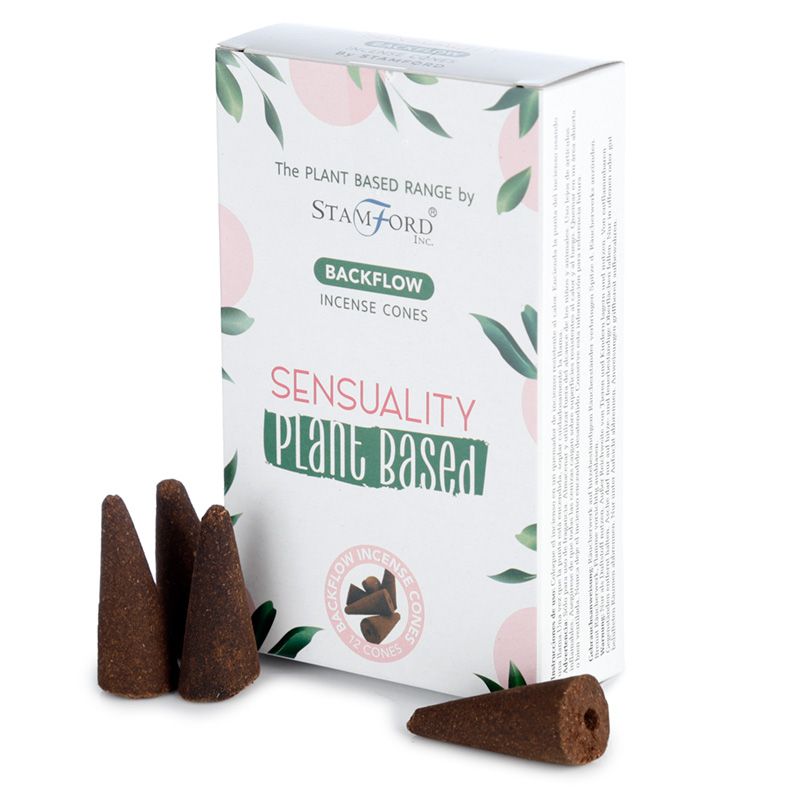 Stamford plant-based backflow cones Sensuality are made using sustainable, natural, and plant-based ingredients, ethically produced in Karnataka, India. 