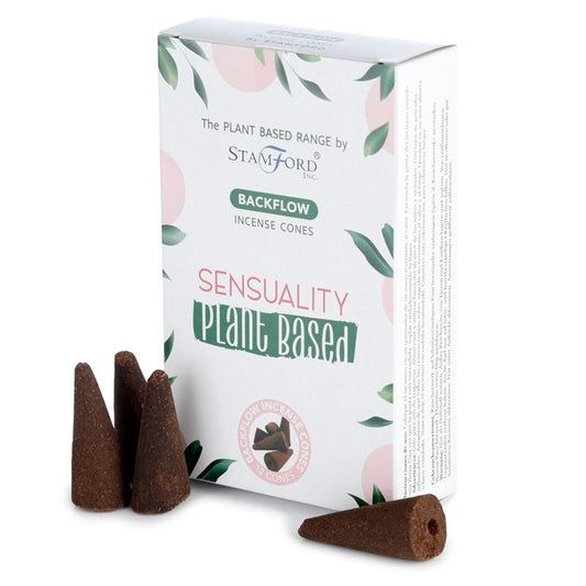 Stamford plant-based backflow cones Sensuality are made using sustainable, natural, and plant-based ingredients, ethically produced in Karnataka, India. 