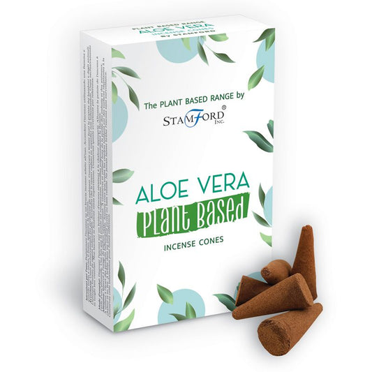 Stamford plant based incense cones Aloe Vera are made using sustainable, natural, and plant-based ingredients, ethically produced in Karnataka, India.