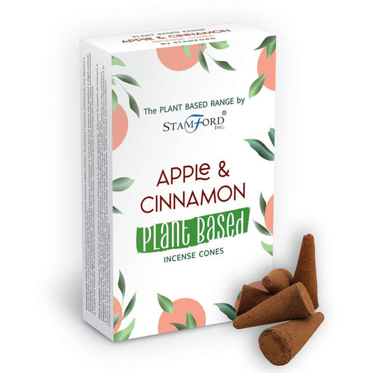 Stamford plant based incense cones Apple &amp; Cinnamon are made using sustainable, natural, and plant-based ingredients, ethically produced in Karnataka, India.