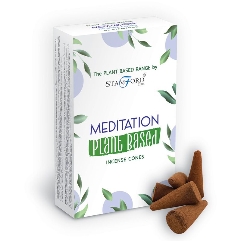 Stamford plant based incense cones Meditation are made using sustainable, natural, and plant-based ingredients, ethically produced in Karnataka, India.