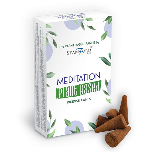 Stamford plant based incense cones Meditation are made using sustainable, natural, and plant-based ingredients, ethically produced in Karnataka, India.