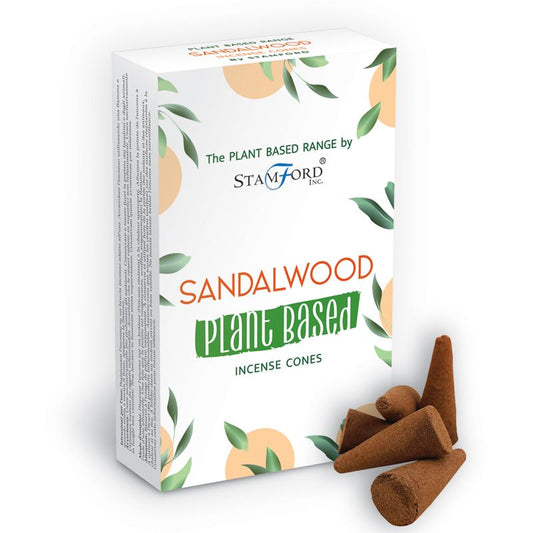 Stamford plant based incense cones Sandalwood are made using sustainable, natural, and plant-based ingredients, ethically produced in Karnataka, India.
