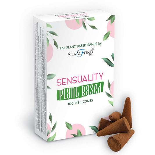Stamford plant based incense cones Sensuality are made using sustainable, natural, and plant-based ingredients, ethically produced in Karnataka, India.