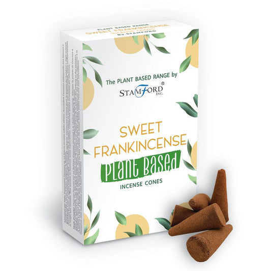Stamford plant based incense cones Sweet Frankincense are made using sustainable, natural, and plant-based ingredients, ethically produced in Karnataka, India.