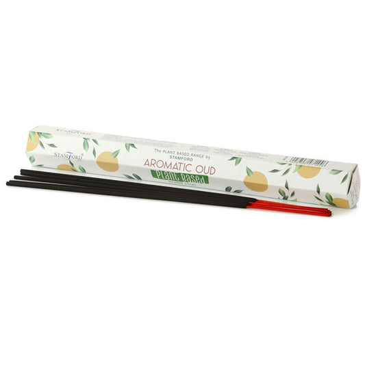 Stamford plant based incense sticks Aromatic Oud are made using sustainable, natural, and plant-based ingredients, ethically produced in Karnataka, India. 