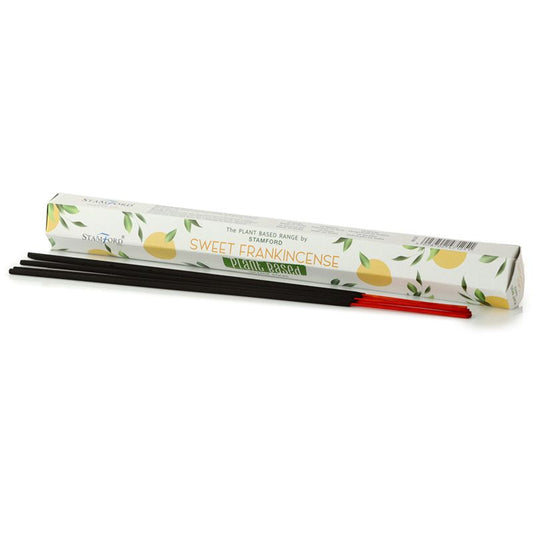 Stamford plant based incense sticks Sweet Frankincense Sticks are made using sustainable, natural, and plant-based ingredients, ethically produced in Karnataka, India.