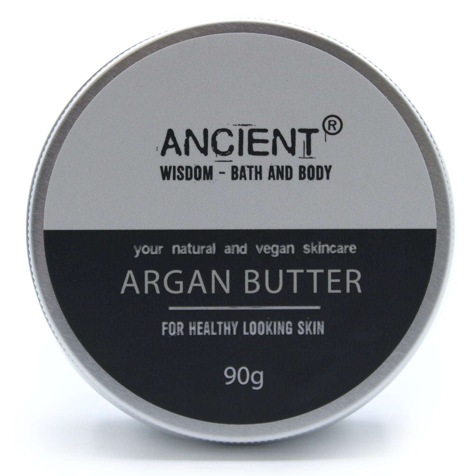 Container of Ancient Wisdom Argan Butter on a white background