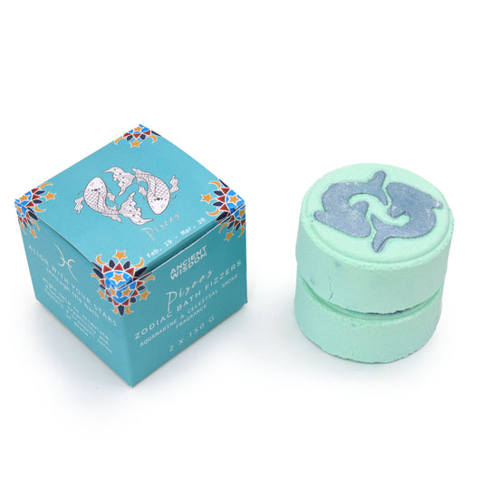 Treat yourself (or someone starry-eyed) to a cosmic soak with our Zodiac Bath Fizzers Pisces. The perfect pampering gift for astrology lovers!